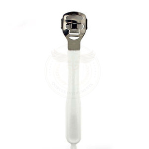 Râpe double face en acier inoxydable et plastique pour éliminer les callosités et les peaux mortes - Product Image 6