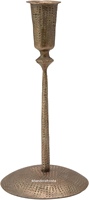 Ensemble de 3 bougeoirs décoratifs en aluminium forgé à la main, finition laiton antique, résistants à la chaleur, pour la décoration intérieure