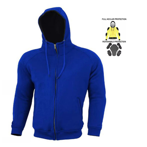 High Quality Sports Wear Material Kevlar Hoodie With Customize Design Protective Motorcycle Kevlar Hoodie - Product Image 1
