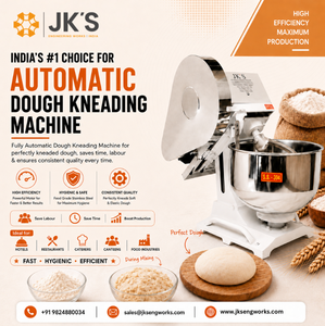 Machine à pétrir la pâte automatique JK'S en acier inoxydable, mélangeur de boulangerie industriel, haute efficacité, pétrin à pâte parfait - Product Image 2