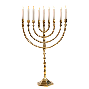 Magnifique Ménorah en Laiton de Qualité Supérieure, Design Unique Personnalisé, Cadeau Populaire pour l'Éclairage de Hanouka, Judaica - Product Image 3