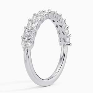 Bague de fiançailles RITZIN en or blanc avec diamant de laboratoire taille marquise fantaisie pour femme, style mignon, bague empilable pour mariage - Product Image 2