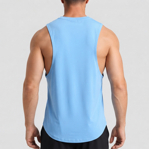 <b>Mens</b> Stringer <b>Singlet</b> Lightweight Gym Vest Breathable Fitness Workout Training Muscle Tank Top <b>Mens</b> Stringer <b>Singlet</b> Sleeveless - Product Image 2