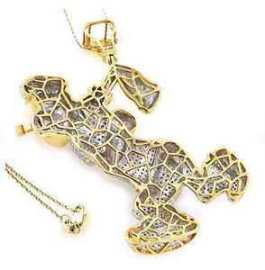 Colgante de Plata de Ley 925 Personalizado, Estilo Hip Hop, con Personajes de Dibujos Animados, Incrustaciones de Moissanita - Product Image 3