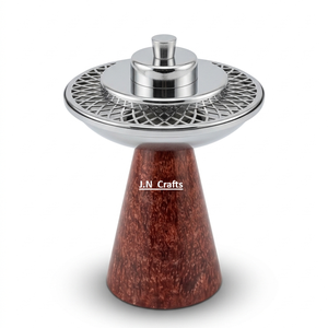 Quemador de incienso de resina verde con tapa metálica y bandeja perforada, difusor de aromaterapia para uso en todas las estaciones - Product Image 3