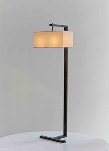 Lámpara de Pie LED Nórdica Moderna con Base de Metal, Pantalla Rectangular de Tela, Control de Interruptor para Sala de Estar u Hotel - Product Image 4