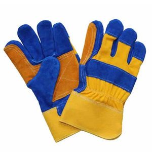 Gants de travail en cuir à double paume, résistants à l'huile, anti-chimiques, antidérapants, durables, sans silicone, pour le jardinage - Product Image 1