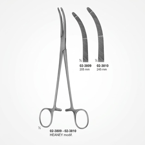Heaney Hysterectomy Forceps 205mm 8" Curved Surgical Gynaecology Instruments Stainless Steel Parametrium <b>Clamp</b> - Product Image 1