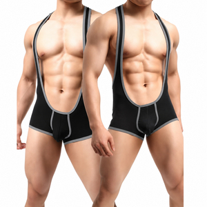 Traje Deportivo de Compresión de Una Pieza para Hombre, para Fitness, Lucha, Gimnasio, Entrenamiento, Culturismo, Running y Atletismo - Product Image 4