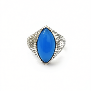 Aqua Chalcedony <b>Mens</b> <b>Ring</b> 7.9 Grams Fine Jewelry - Product Image 2