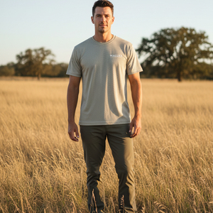 T-shirt de chasse robuste pour l'extérieur, matière résistante aux déchirures, panneaux latéraux respirants, vêtements de camouflage professionnels pour hommes - Product Image 6