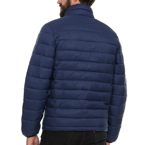 Men's Waterproof Puffer Windproof Jacket <b>Quilted</b> Designer <b>Winter</b> Bubble Padded Polyester Outdoor Custom Puffer Jacket Men - Product Image 4