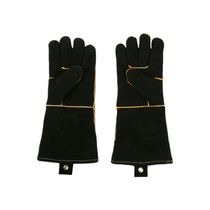 Gants de soudage robustes à manchette longue, résistants à la chaleur, de protection, style gantlet avec boucle de suspension - Product Image 1
