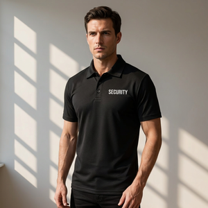 Customized Color High Quality Security Guard Polo Shirt Men Short Sleeve Uniform Tactical Workwear Custom Logo All Seasons - Product Image 3