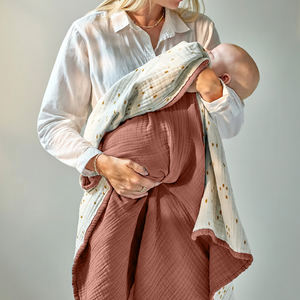 <b>Baby</b> Blanket 100% Cotton Soft Breathable Lightweight Comfort for Newborns - Product Image 2