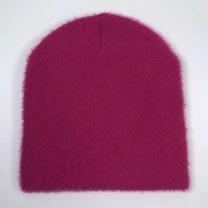 Unisex 100% Cotton Beanie Cap Hot Sale Winter Ribbed Plain Knit Hat Customizable Warm Wear for Travel with Plaid Pattern - Product Image 5