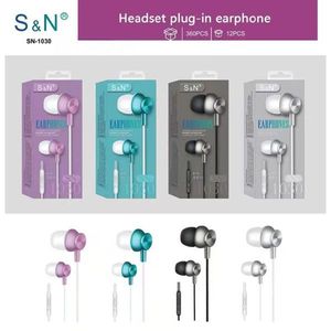 S&N SN-1037 หูฟังแบบมีสายพร้อมไมโครโฟนอินเทอร์เฟซไดนามิกไดรเวอร์ขนาด 3.5 มม. สำหรับโทรศัพท์มือถือและแท็บเล็ต - Product Image 3