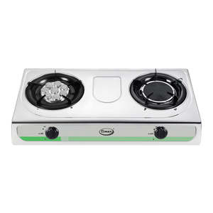 Cuisinière électrique portable Gmax GL-203TI, cuisinière à gaz turbo et infrarouge pour hôtel et installation extérieure, compatible avec le gaz GPL - Product Image 1