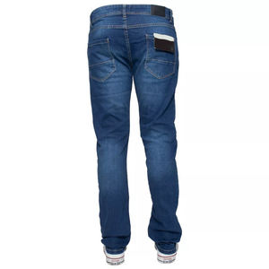 Pantalon en jean stretch coupe skinny, conçu avec un mélange de coton de qualité supérieure, doté d'une jambe fuselée, d'un fermeture éclair et d'un style moderne. - Product Image 4
