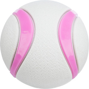 Juguete de pelota para mascotas de 6 cm, blanco con rayas turquesa, para perros y gatos - Product Image 6