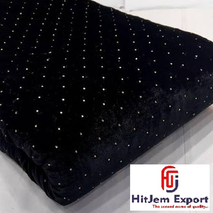 Tela de malla con cristales de imitación Hot Fix, 70 GSM, ecológica, ligera, elástica, transpirable, fabricante OEM ODM personalizado, para novias - Product Image 1