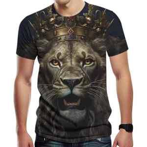 Camisetas con estampado de águila de verano para hombre, ropa de calle, cuello redondo, manga corta, estilo hip hop. - Product Image 6