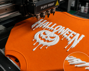T-shirt graphique personnalisé Halloween, impression 3D en relief, motif visage de citrouille, orange, coton oversize pour hommes et femmes, streetwear décontracté - Product Image 5