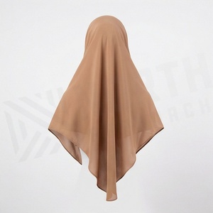 Women Solid Color <b>Chiffon</b> Hijab Breathable Daily Wear Middle East Ethnic <b>Scarf</b> Shawl - Product Image 2