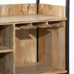 Vandana Merino Novara - Mueble Bar de Madera Maciza con Barra de Bar Integrada, Diseño Moderno de Muebles de Almacenamiento de Madera Sólida - Product Image 2