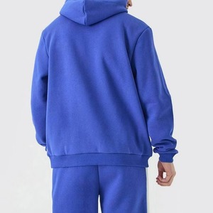 Unisex Winter Eco-friendly Polyester/Cotton Hooded Printed Two-Pieces Casual Solid Color <b>Tracksuit</b> Sportswear Set DTG Print Hood - Product Image 4