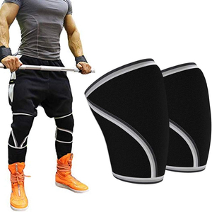 Genouillère de sport personnalisée pour adulte, néoprène 7 mm, respirante, pliable, portable, antidérapante, protection complète pour l'entraînement - Product Image 1
