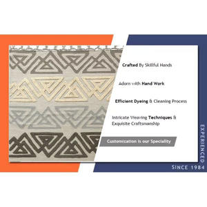 พรมผ้าฝ้ายทอแบบกลับด้านได้เสื่อปูพื้นตกแต่งแบบถักทอเรียบเหมาะสำหรับห้องรับประทานอาหารหรือบริเวณข้างเตียง - Product Image 6