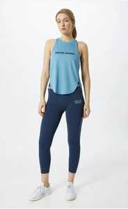 Oneten Apparel <b>Women</b> Crew Neck Sleeveless Workout <b>Tank</b> <b>Top</b> Letter Print Sporty <b>Knitted</b> Blue - Product Image 5