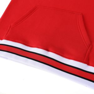 Sweat-shirt grec d'hiver à col rond pour homme, 100% coton molletonné, avec broderies chenille personnalisées rouge et blanc Delta DST, pour sororité - Product Image 4