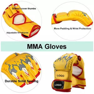 Set de Boxeo para Artes Marciales y Fitness, Incluye Muñequeras con Cordones, Producto de Calidad, Categoría: Guantes de Boxeo - Product Image 4