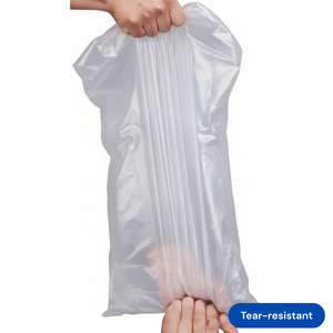 Extra Wide Gusset HDPE T-Shirt Bag for Bulky Retail Items High Density Large Capacity Vest Carrier Wholesale RAO Model 007 TSB - Product Image 4