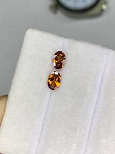 ZUBEDA GEMS JEWELRY Paire de pierres précieuses ovales en tourmaline jaune naturelle, taille facetée, 20 carats, pierres lâches du Rajasthan pour la fabrication de bijoux - Product Image 5
