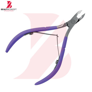 ที่ตัดหนังกำพร้าแบบมือจับเคลือบสีม่วงตามหลักสรีรศาสตร์  ทำจากสแตนเลสสตีล  สำหรับตัดเล็บมือและเล็บเท้า  เครื่องมือทำเล็บมือและเล็บเท้าระดับมืออาชีพ - Product Image 4