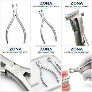 Pince de retrait de brackets orthodontiques, pince de décollement en acier inoxydable, manuelle, multifonctionnelle, de précision, à bec, pour usage dentaire - Product Image 4