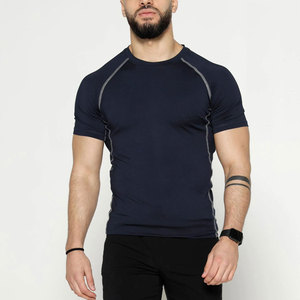 Breathable Athletic Running Gym Workout Training Base Layer Top <b>Customized</b> Men’s Performance <b>Compression</b> <b>Shirt</b> Quick-Dry - Product Image 1