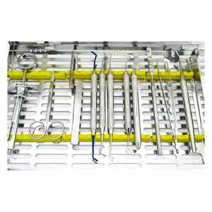 Kit de Instrumentos Dentales Premium de 13 Piezas, Juego de Cirugía Oral Periodontal de Acero Inoxidable con Estuche de Esterilización, Certificado CE ISO - Product Image 5