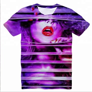 T-shirt en jersey surdimensionné pour homme, motif imprimé, col rond, tricoté, respirant, séchage rapide, vêtement décontracté - Product Image 1
