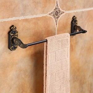 Porte-serviettes élégant en métal pour salle de bain, en acier inoxydable, à fixation murale - Product Image 3