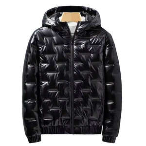 Veste matelassée en duvet de canard personnalisée OEM 2025, veste d'hiver décontractée de haute qualité, épaisse et chaude pour hommes - Product Image 2