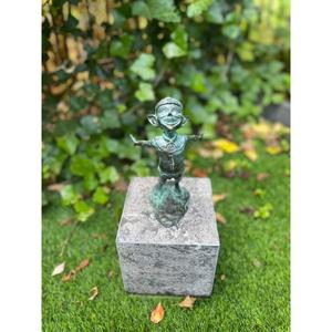 Garden Supplies <b>Hand</b> <b>Casted</b> Pixie Statue Patina green Antique Finish Vintage Pixie Sculpture For Decoration Event Decor - Product Image 4