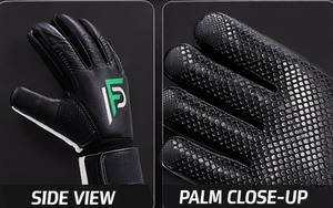 Gants de gardien de but de football professionnels unisexes - Caoutchouc antidérapant, fermeture à boucle, protection des doigts et du pouce pour l'entraînement - Product Image 4