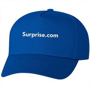 Casquette de baseball unisexe 5 panneaux en sergé 100 % coton, imprimé personnalisé par transfert thermique, ajustée, sans couture au dos, pour toutes les saisons - Product Image 1