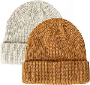 Custom Striped Wool Blend Breathable <b>Waterproof</b> Knit <b>Beanie</b> Hat OEM Winter Cap Private Label Manufacturer Wholesale Cuffed 3D - Product Image 1