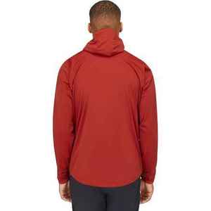 Veste en polaire rouge pour homme, col montant, fermeture éclair, coupe-vent, décontractée, couleur unie, polyester, coupe régulière - Product Image 2