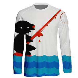 Servicio OEM ODM, Diseño Personalizado de Camisetas de Pesca, Ropa Deportiva para Exteriores, Ropa de Pesca, Poliéster y Elastano, Impresión por Sublimación - Product Image 1